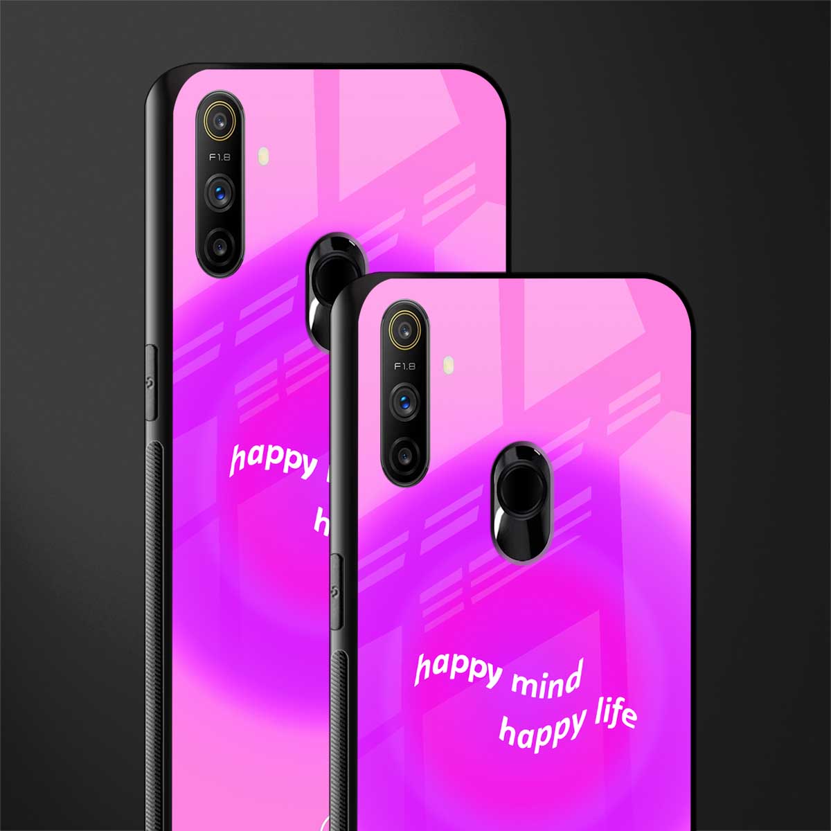 happy mind glass case for realme narzo 10a image-2