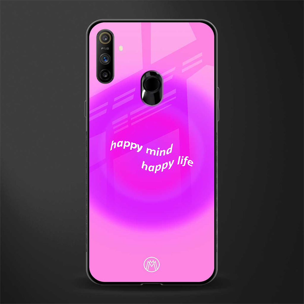 happy mind glass case for realme narzo 10a image