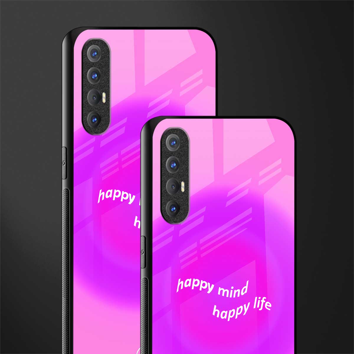 happy mind glass case for oppo reno 3 pro image-2