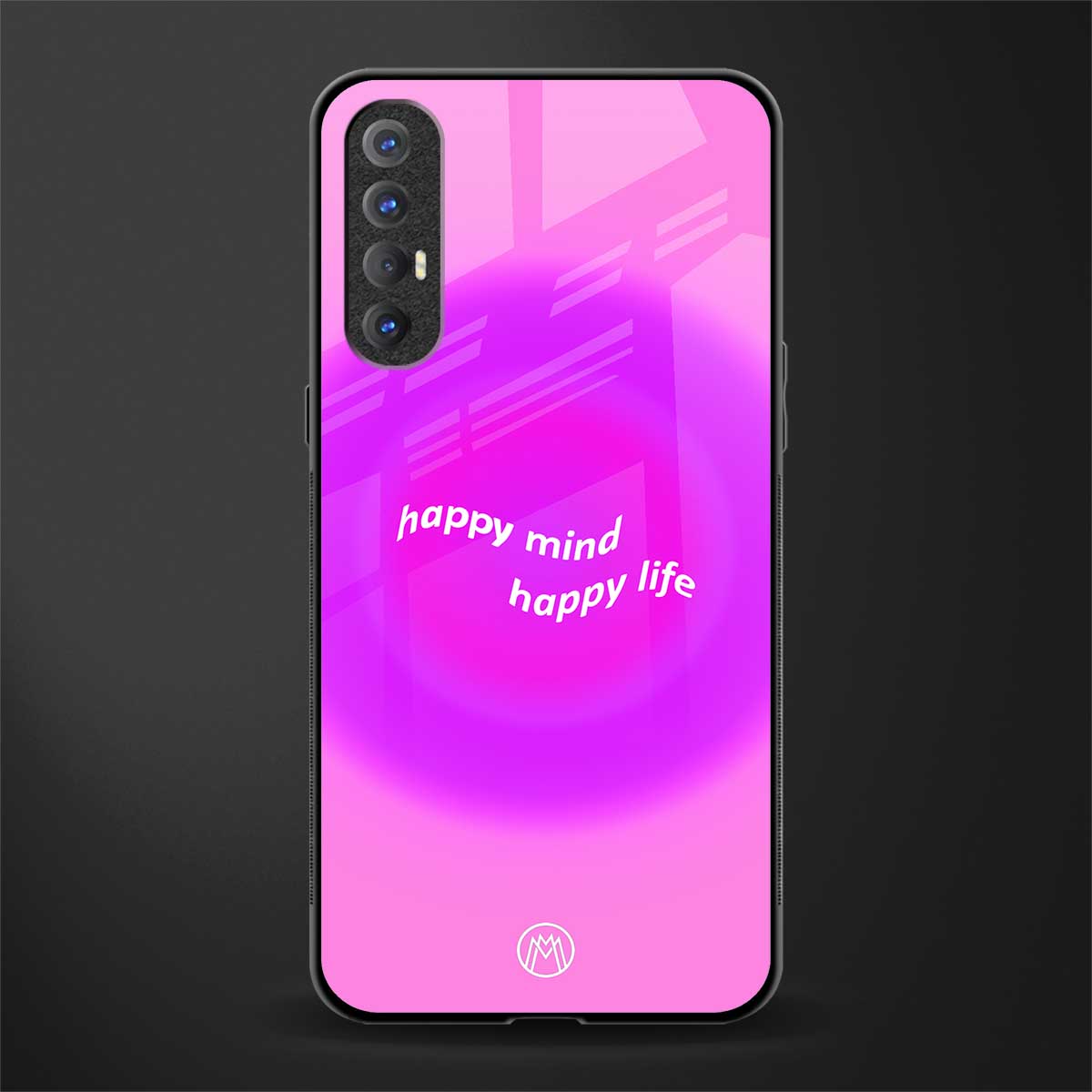 happy mind glass case for oppo reno 3 pro image