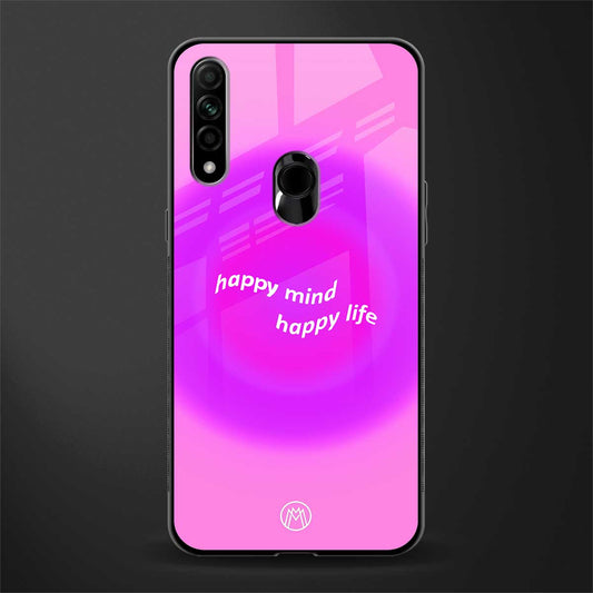 happy mind glass case for oppo a31 image