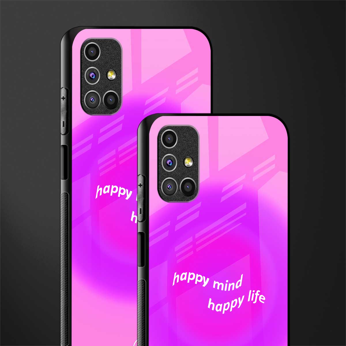 happy mind glass case for samsung galaxy m31s image-2