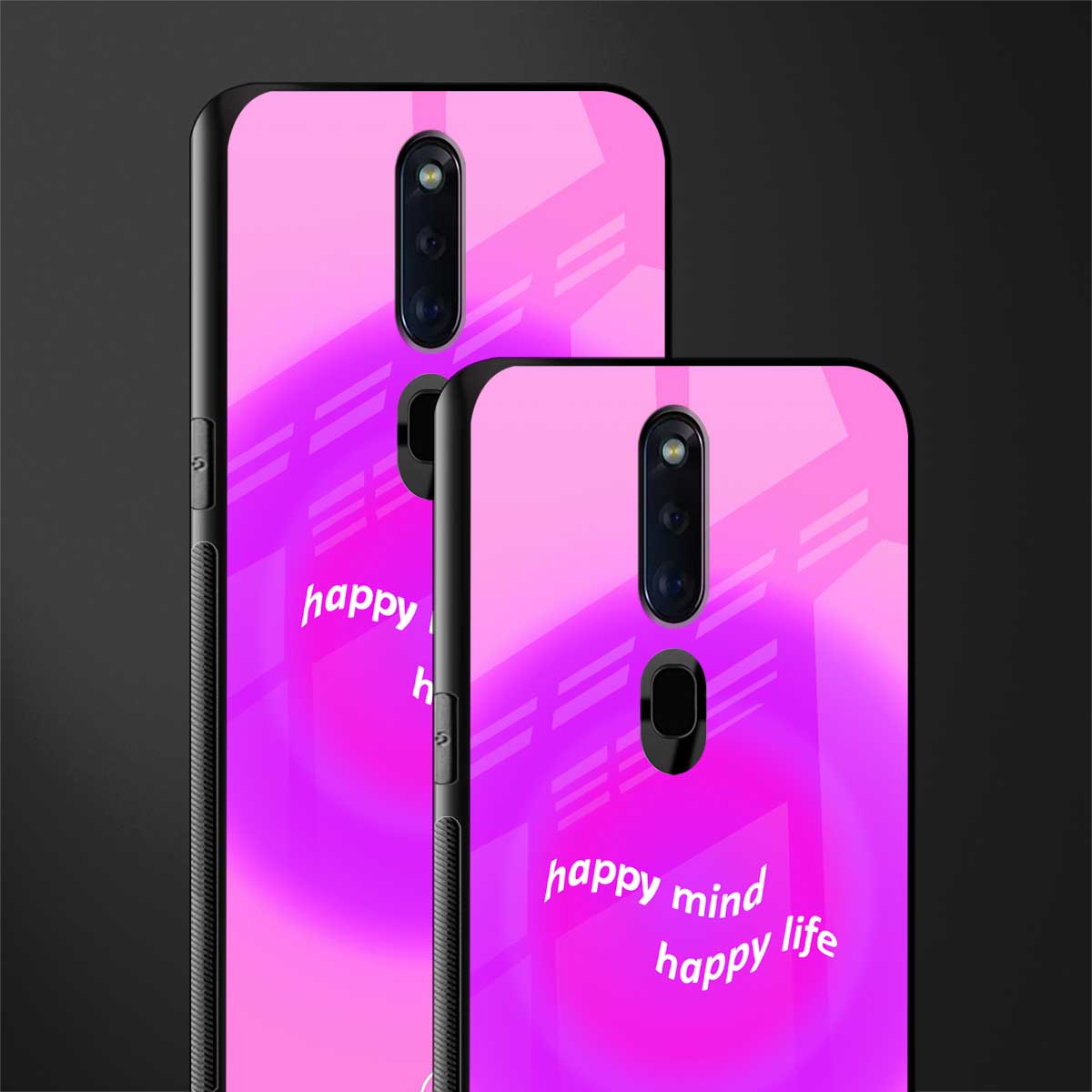 happy mind glass case for oppo f11 pro image-2