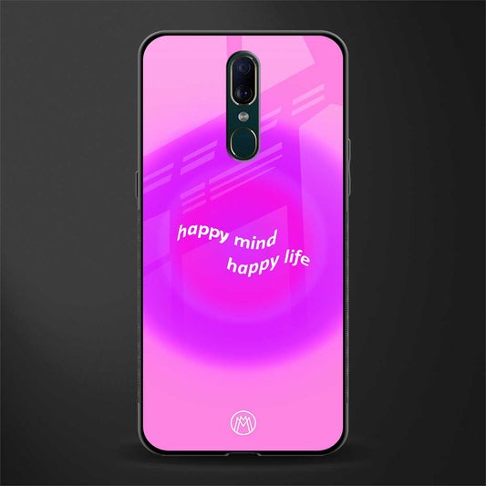 happy mind glass case for oppo a9 image