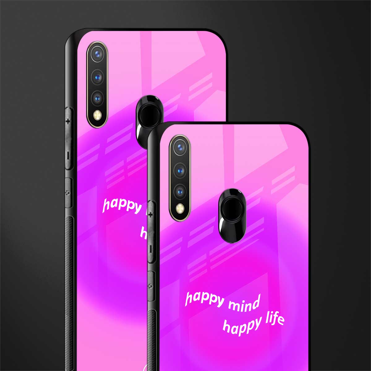 happy mind glass case for vivo u20 image-2