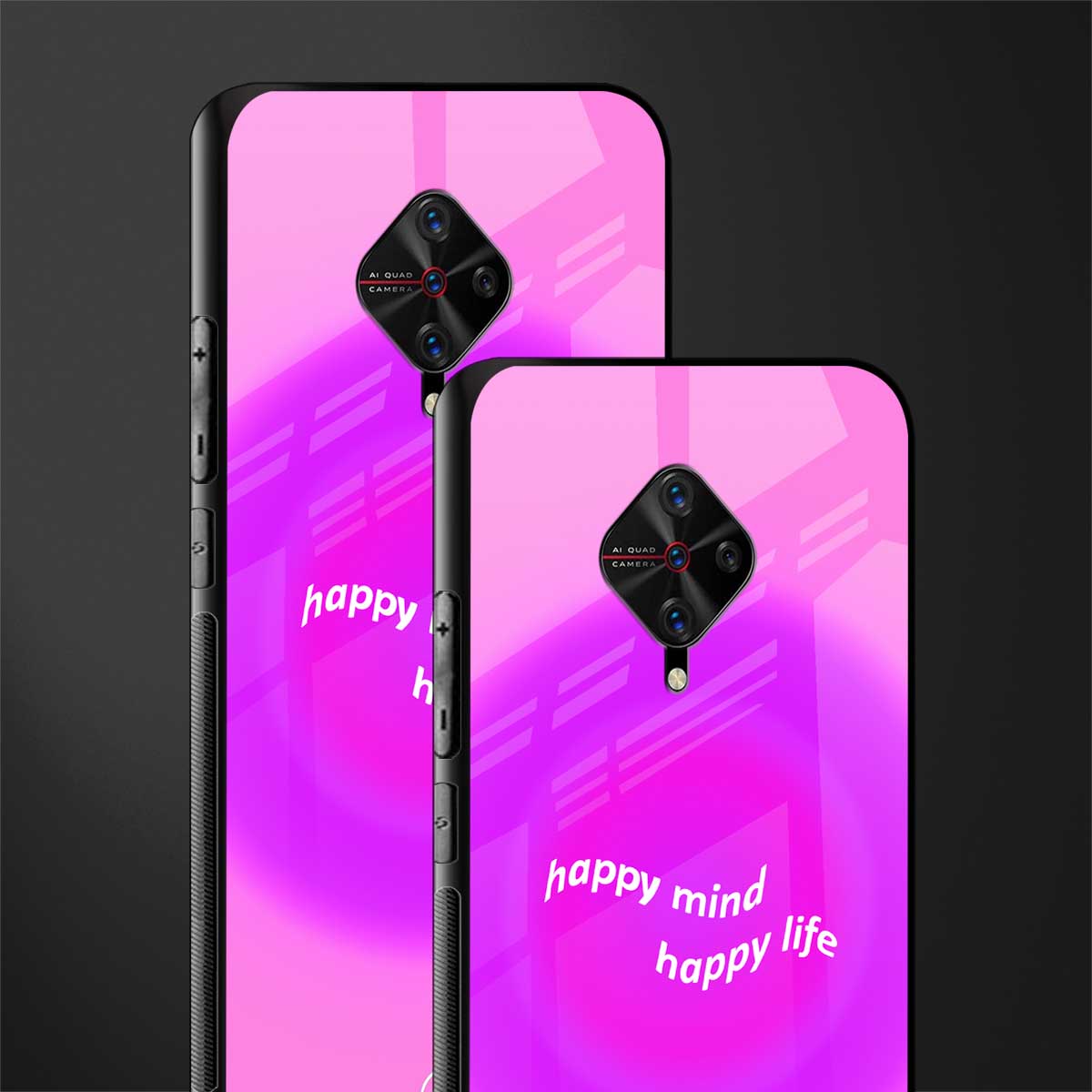 happy mind glass case for vivo s1 pro image-2