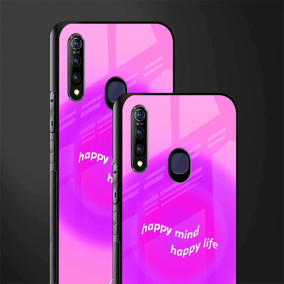 happy mind glass case for vivo z1 pro image-2