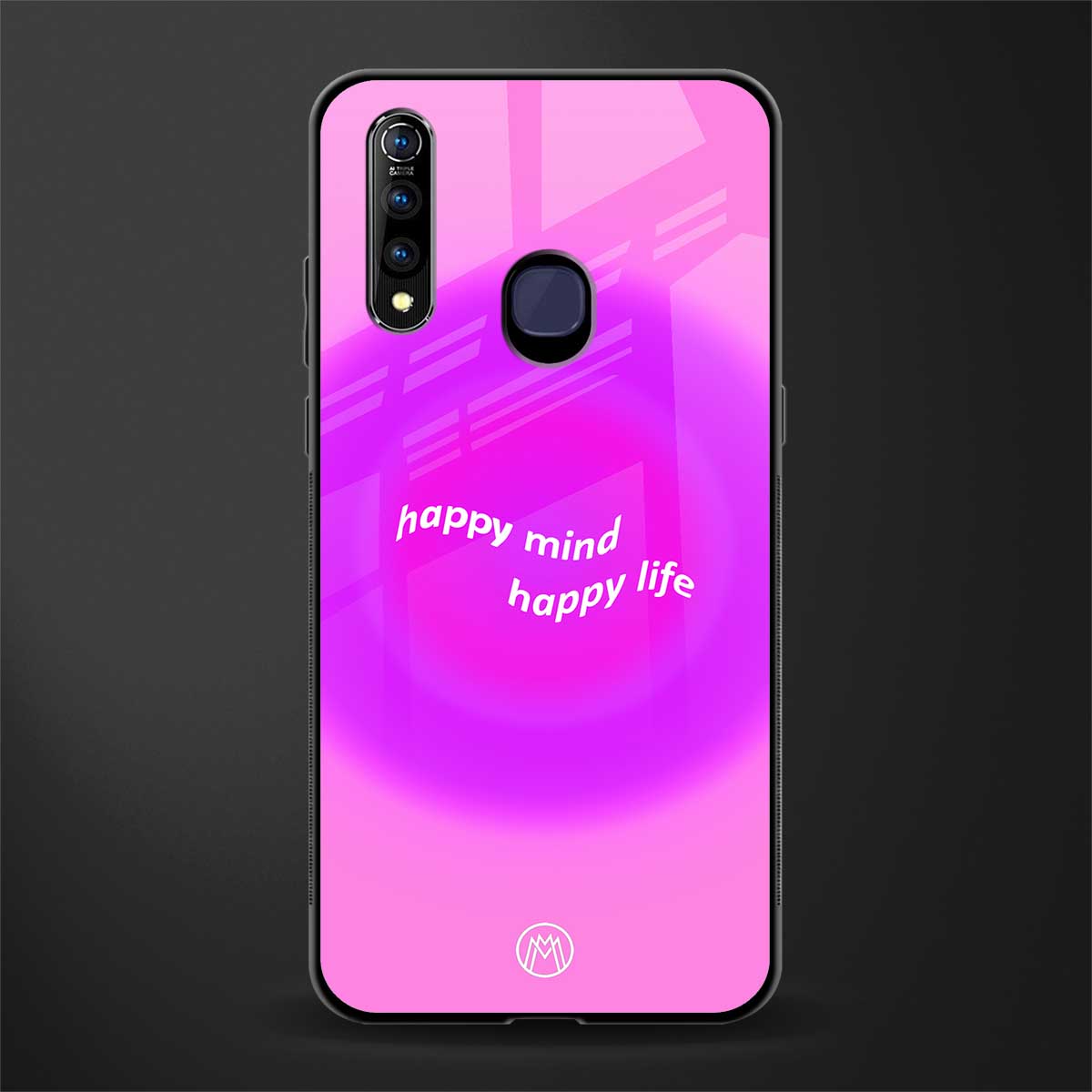 happy mind glass case for vivo z1 pro image