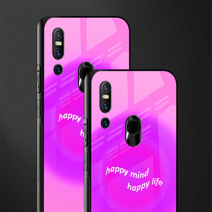 happy mind glass case for vivo v15 image-2