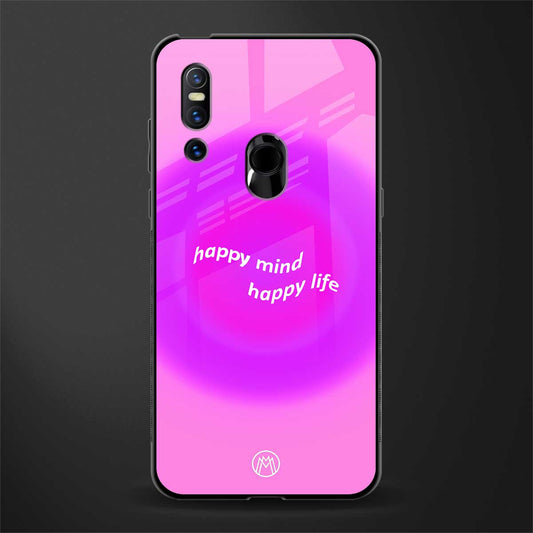 happy mind glass case for vivo v15 image