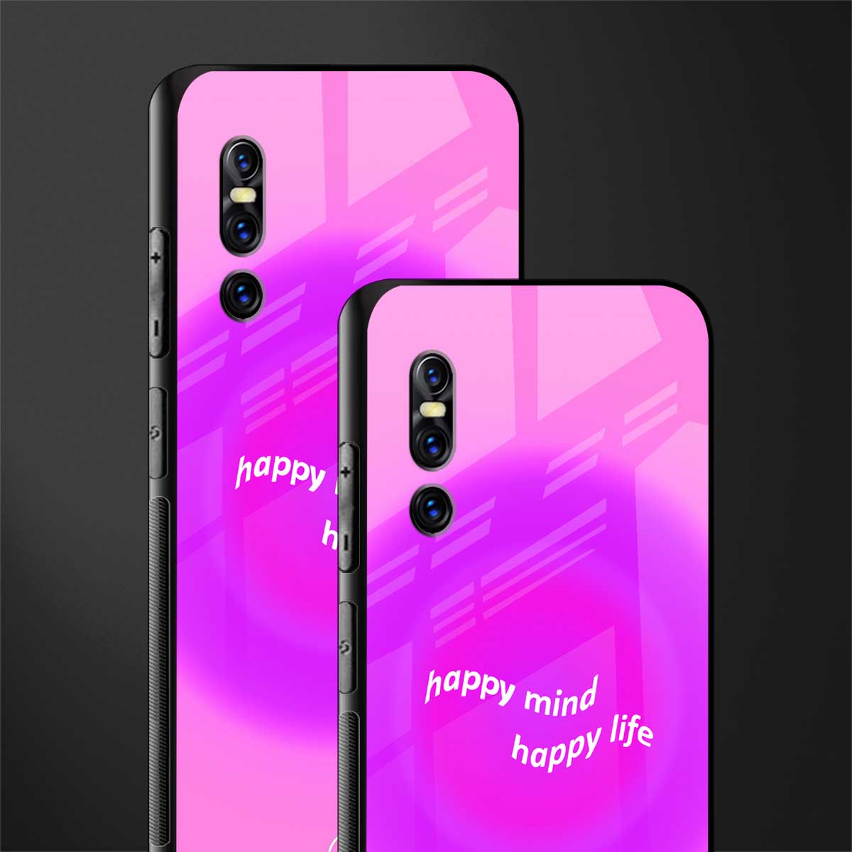 happy mind glass case for vivo v15 pro image-2