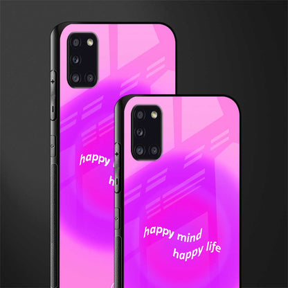 happy mind glass case for samsung galaxy a31 image-2