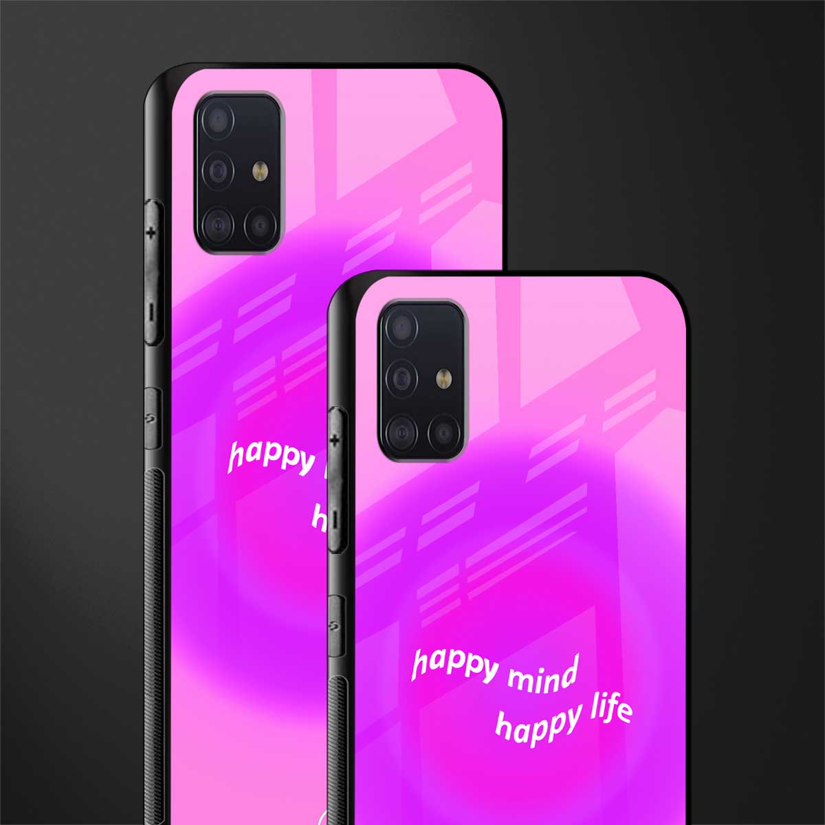 happy mind glass case for samsung galaxy a71 image-2