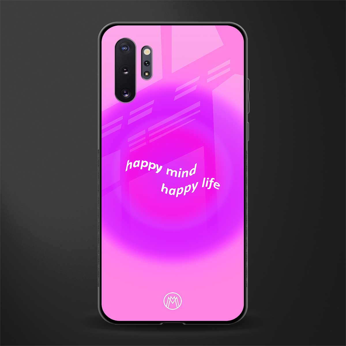 happy mind glass case for samsung galaxy note 10 plus image