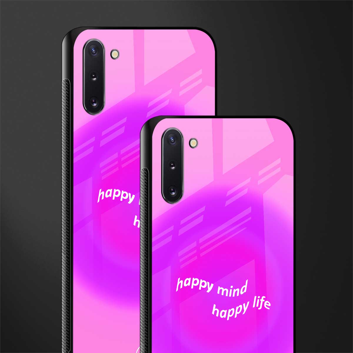 happy mind glass case for samsung galaxy note 10 image-2