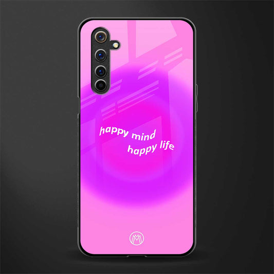 happy mind glass case for realme 6i image