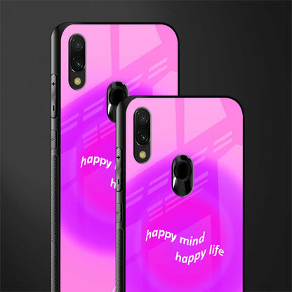 happy mind glass case for redmi y3 image-2