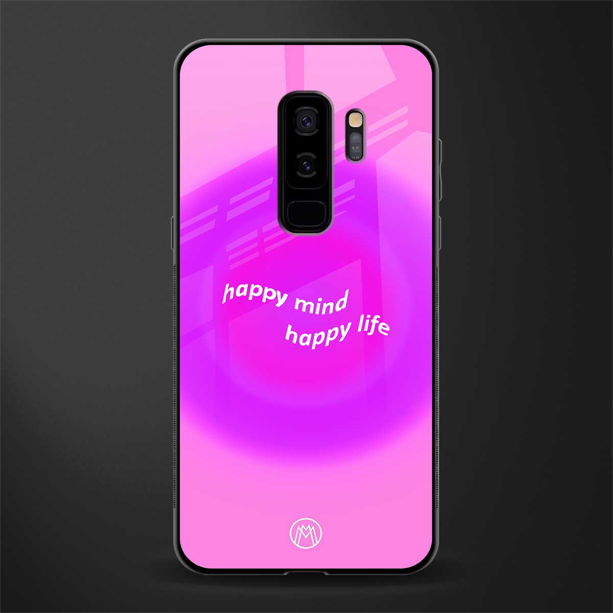 happy mind glass case for samsung galaxy s9 plus image