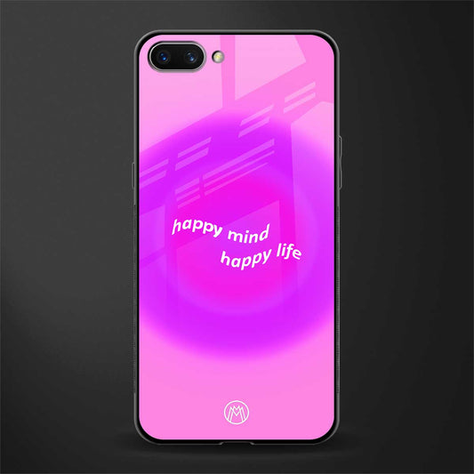 happy mind glass case for realme c1 image