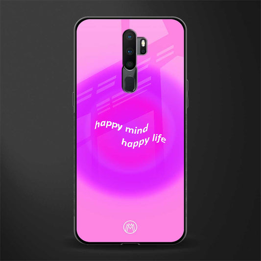 happy mind glass case for oppo a5 2020 image