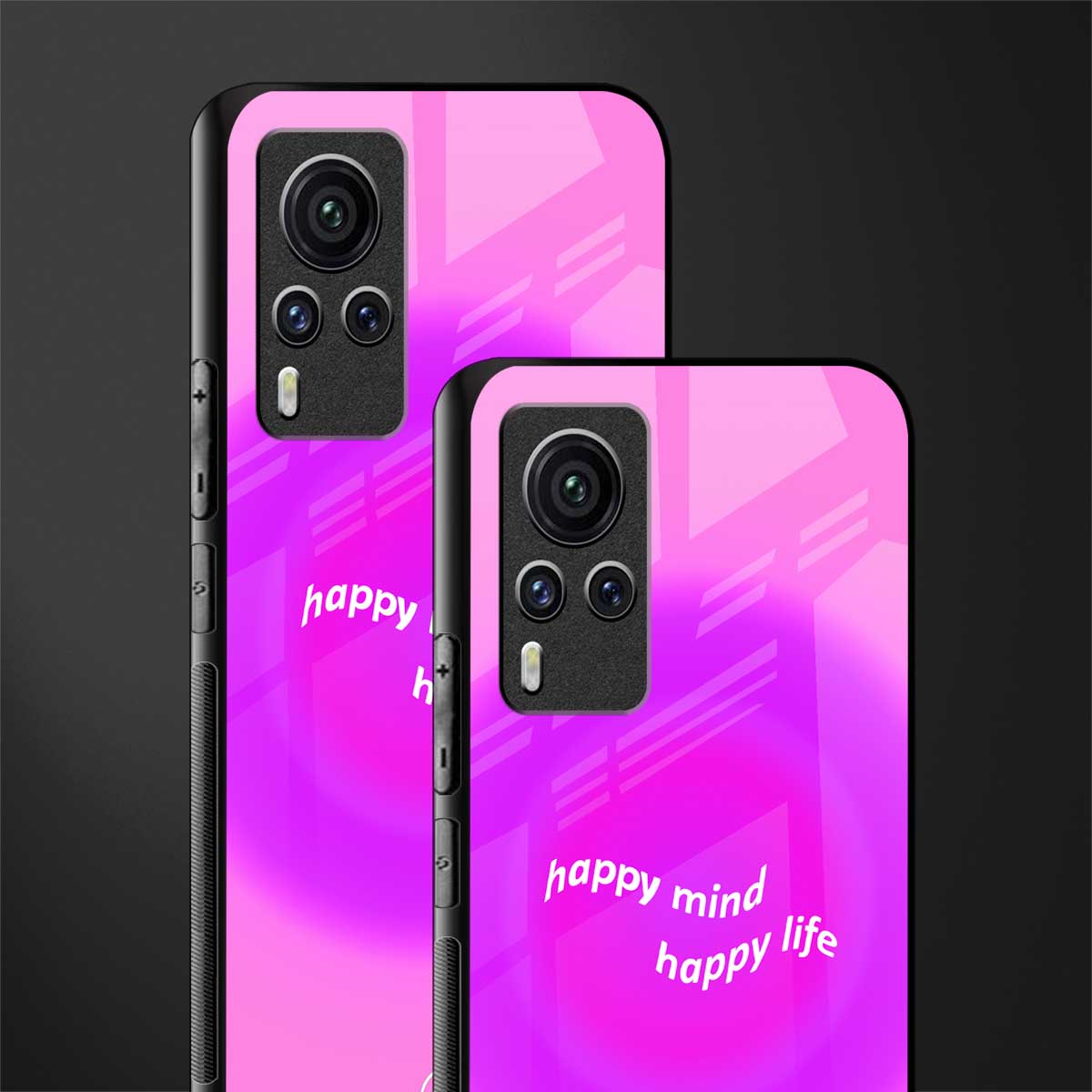 happy mind glass case for vivo x60 pro image-2