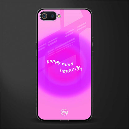 happy mind glass case for realme c2 image