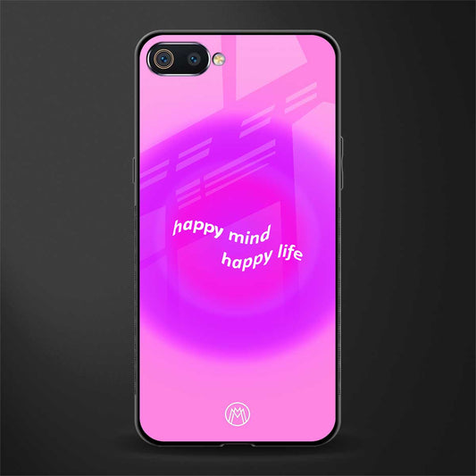happy mind glass case for realme c2 image