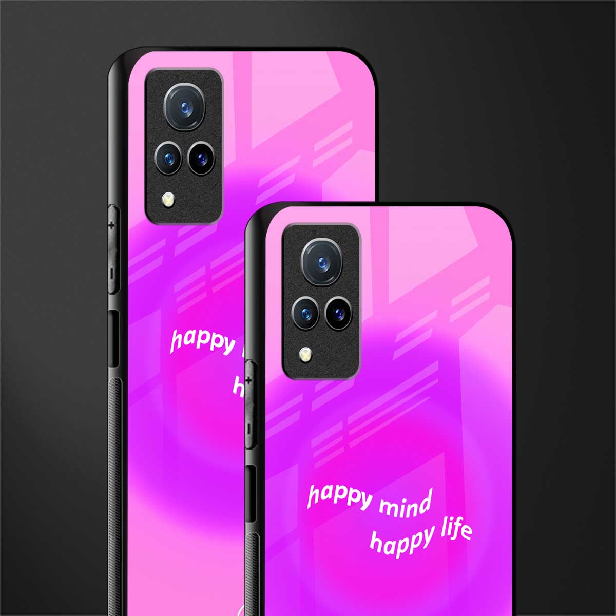 happy mind glass case for vivo v21 5g image-2