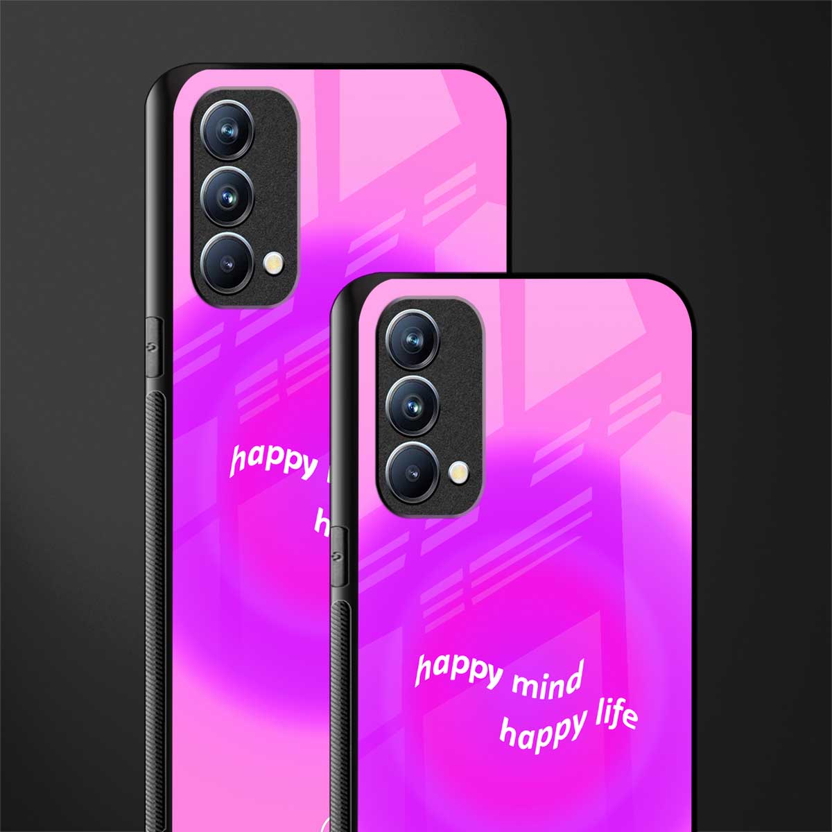 happy mind glass case for oppo f19 image-2