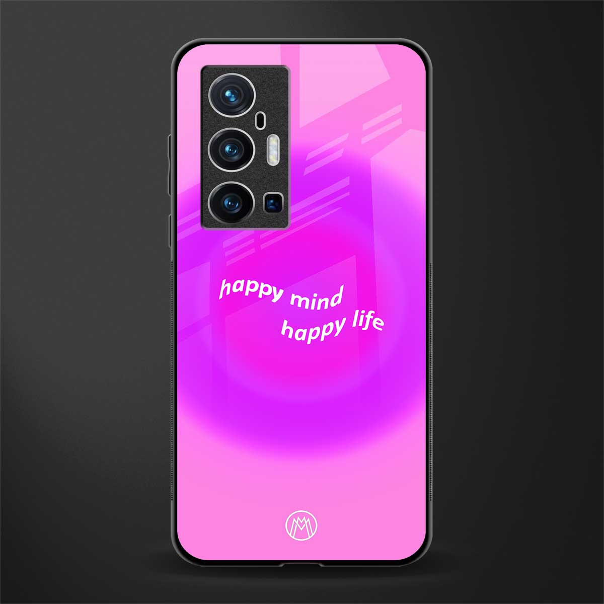 happy mind glass case for vivo x70 pro plus image