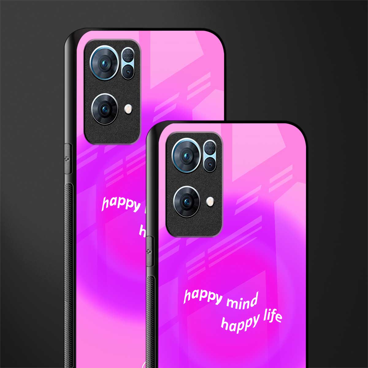 happy mind glass case for oppo reno7 pro 5g image-2