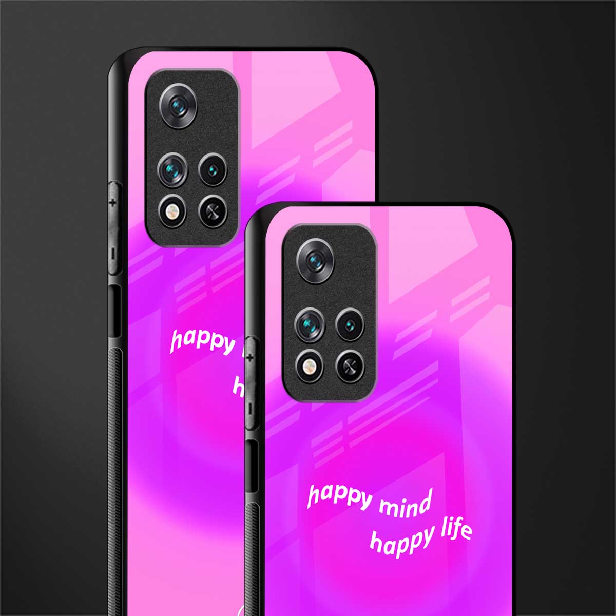 happy mind glass case for poco m4 pro 5g image-2