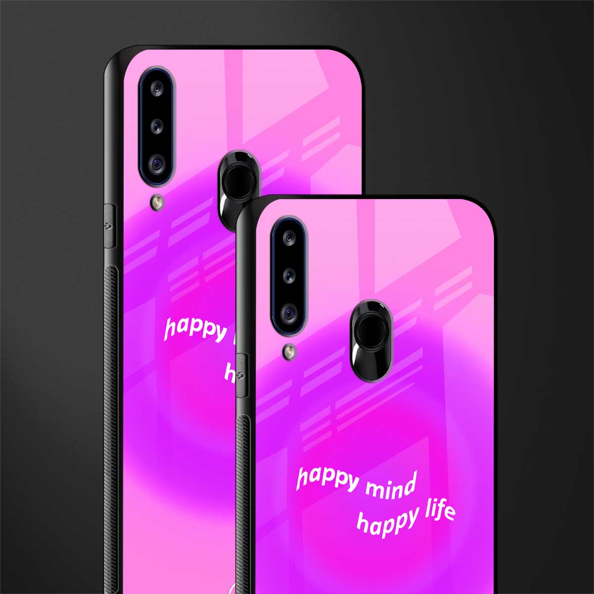 happy mind glass case for samsung galaxy a20s image-2