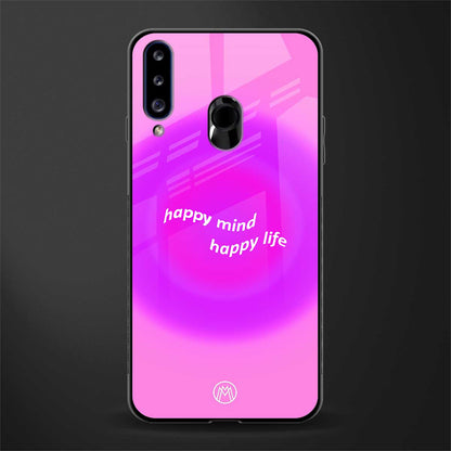 happy mind glass case for samsung galaxy a20s image