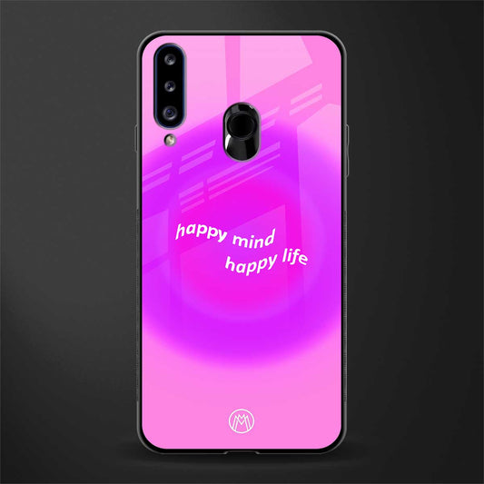 happy mind glass case for samsung galaxy a20s image