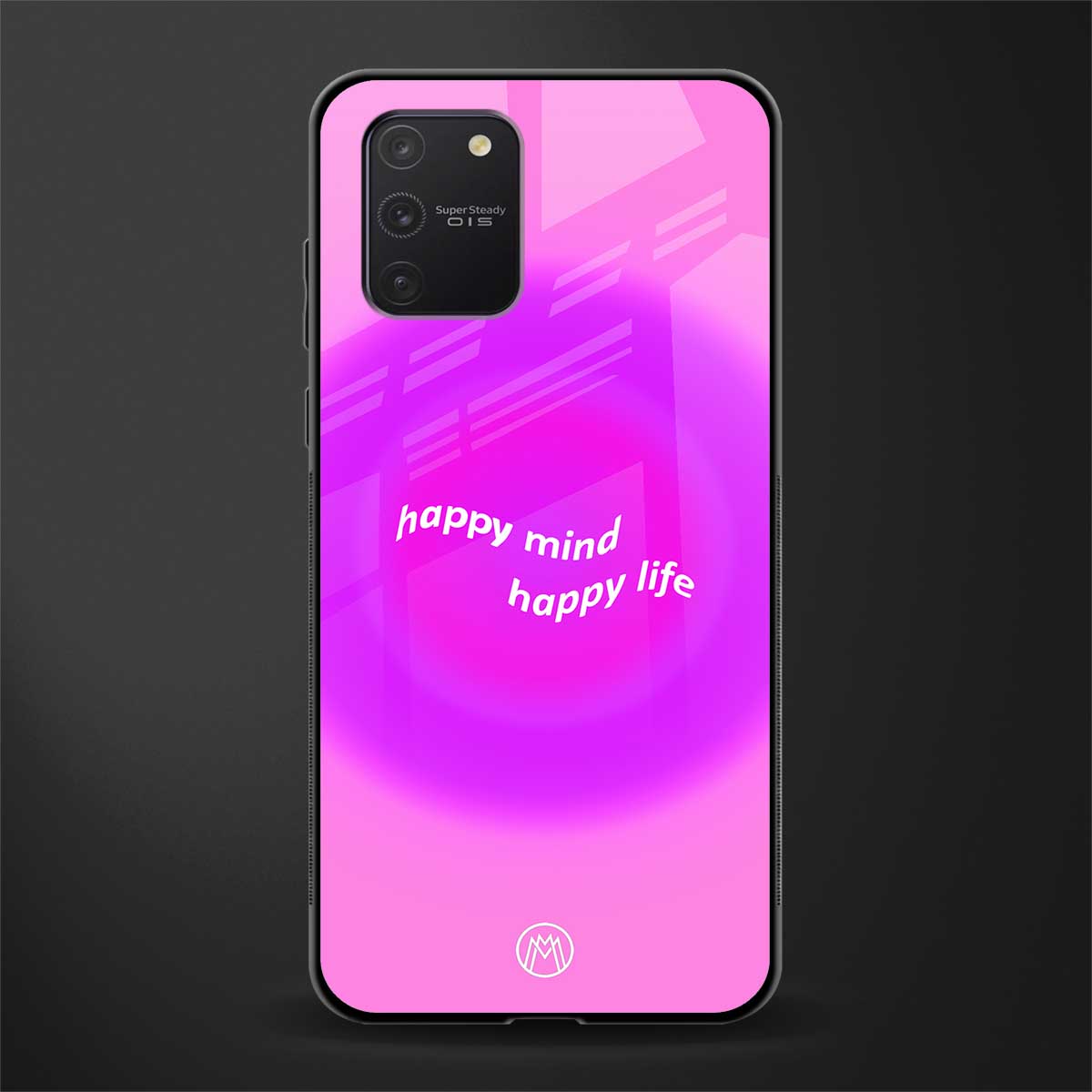 happy mind glass case for samsung galaxy a91 image
