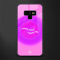 happy mind glass case for samsung galaxy note 9 image