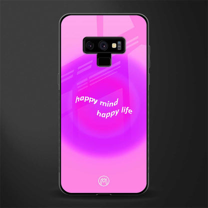 happy mind glass case for samsung galaxy note 9 image