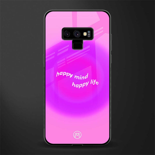 happy mind glass case for samsung galaxy note 9 image