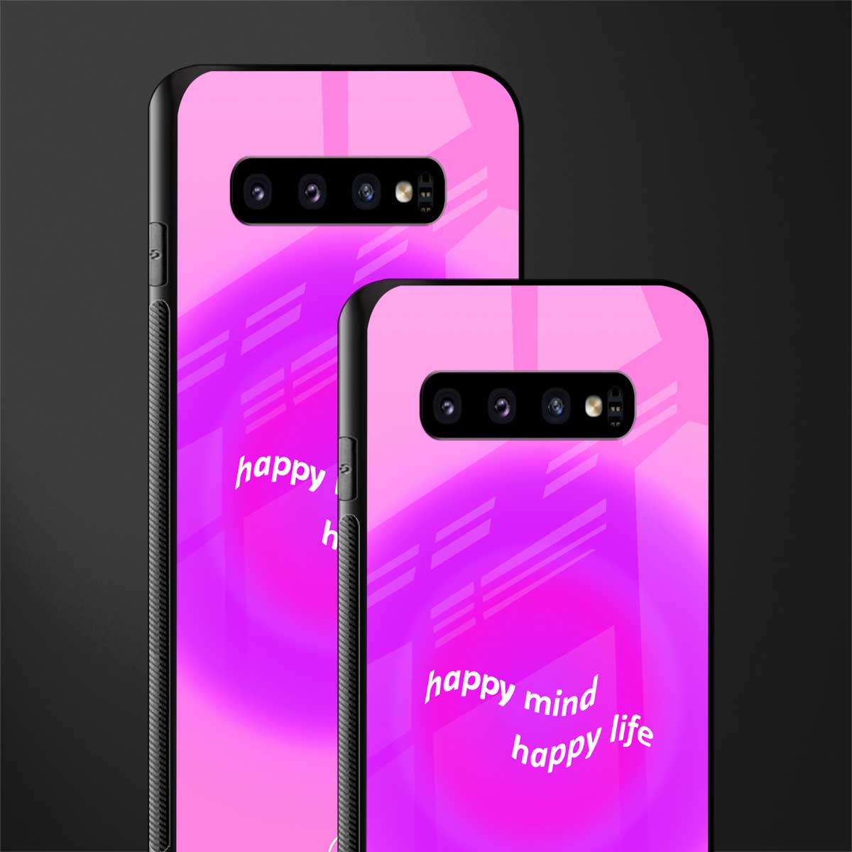 happy mind glass case for samsung galaxy s10 plus image-2