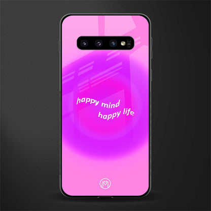 happy mind glass case for samsung galaxy s10 plus image