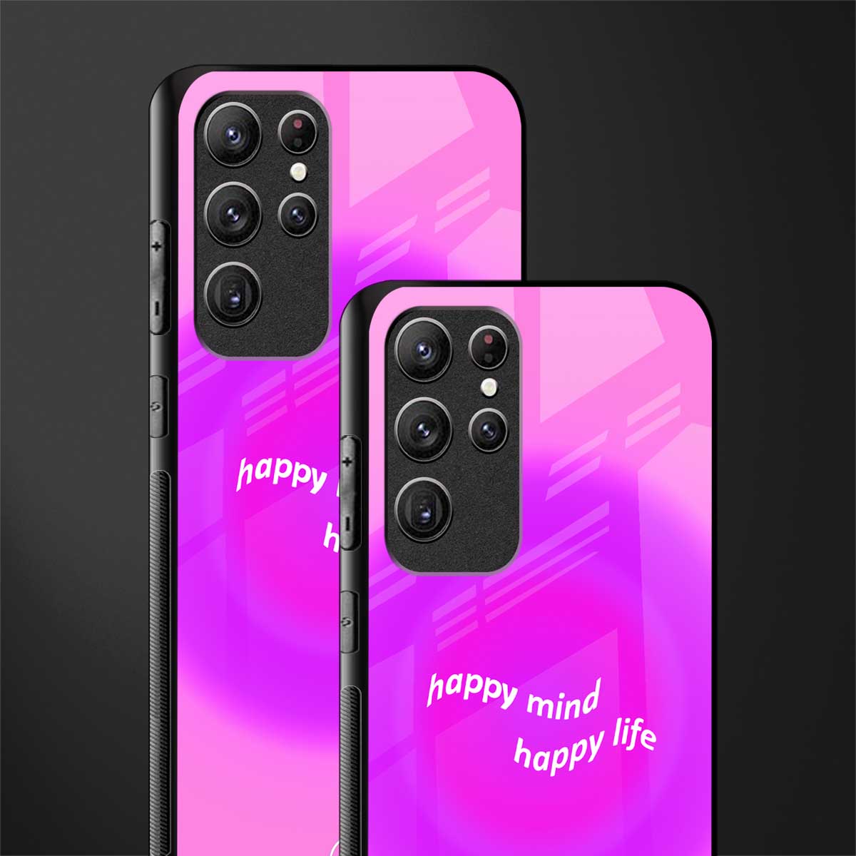 happy mind glass case for samsung galaxy s22 ultra 5g image-2