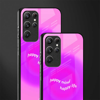 happy mind glass case for samsung galaxy s22 ultra 5g image-2