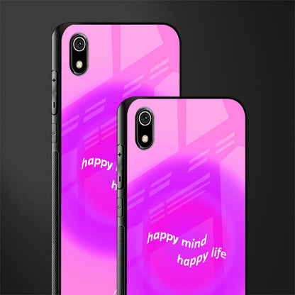 happy mind glass case for redmi 7a image-2