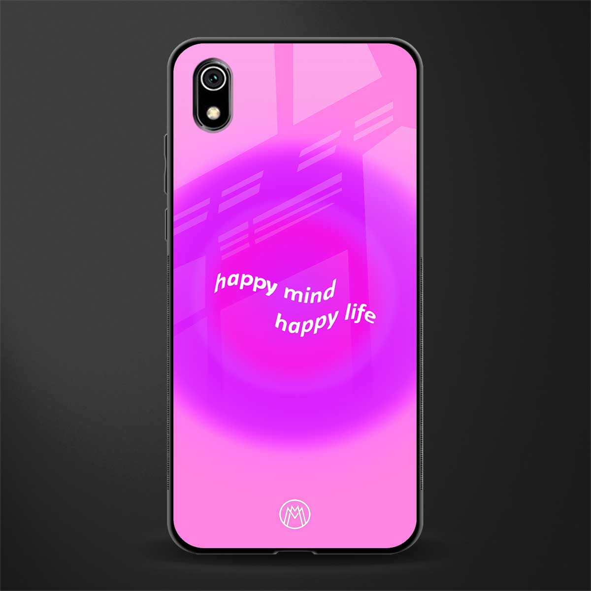 happy mind glass case for redmi 7a image