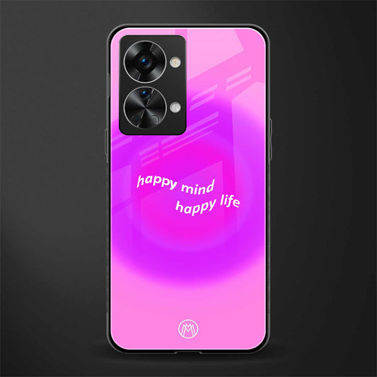 happy mind glass case for phone case | glass case for oneplus nord 2t 5g