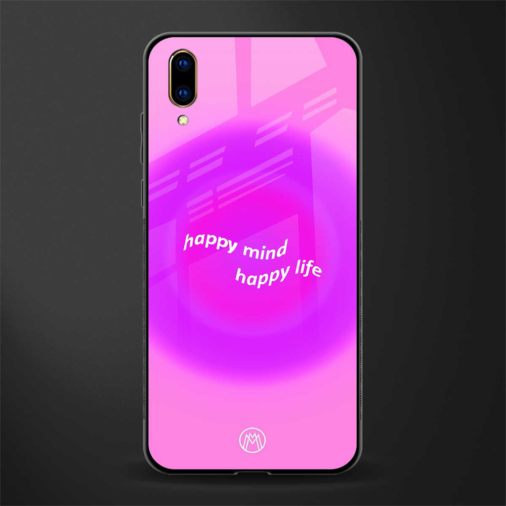happy mind glass case for vivo v11 pro image