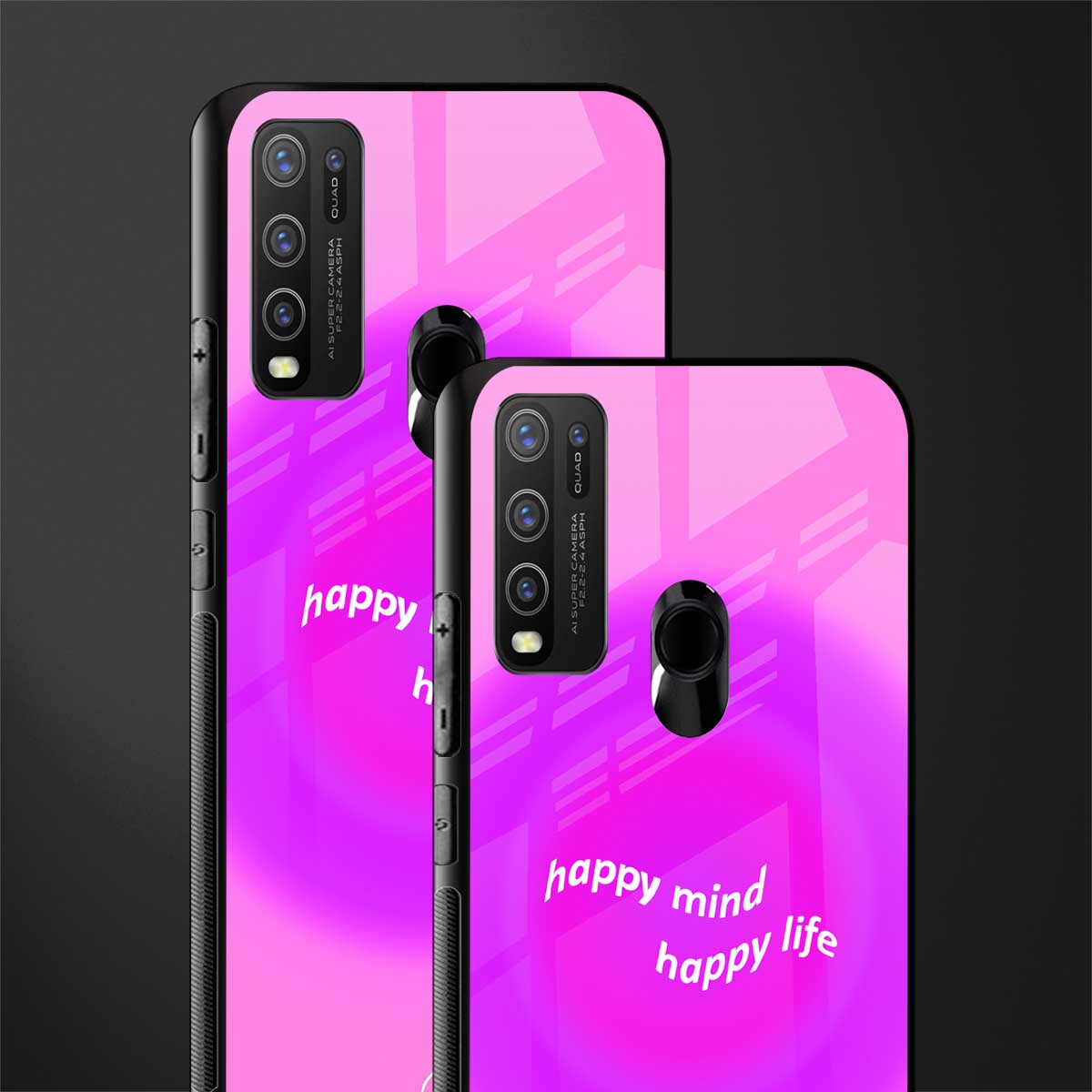 happy mind glass case for vivo y30 image-2
