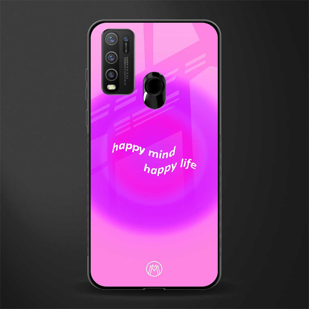 happy mind glass case for vivo y50 image