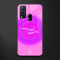 happy mind glass case for vivo y50 image